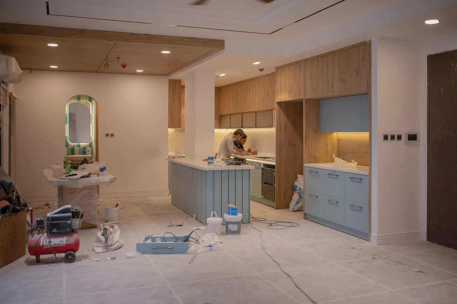 Proceso de remodelación de una cocina