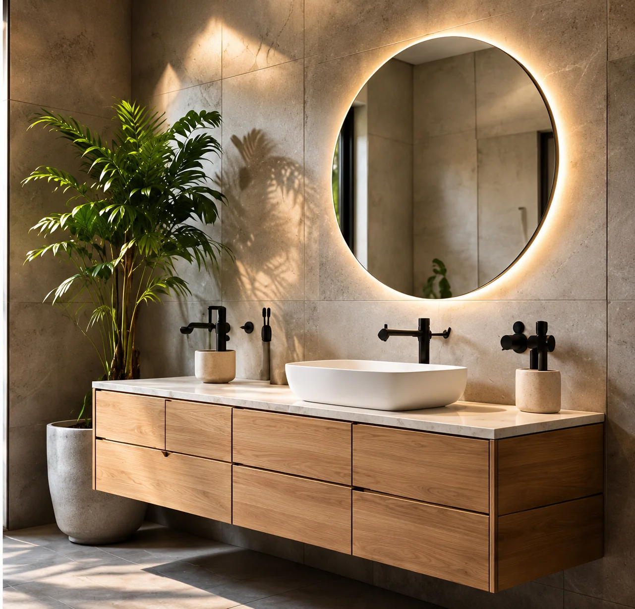 Baño con estilo y confort